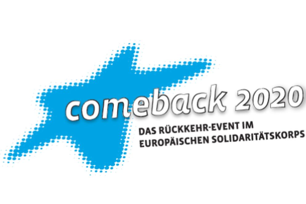 Logo Comeback 2020, das Rückkehr-Event im Europäischen Solidaritätskorps